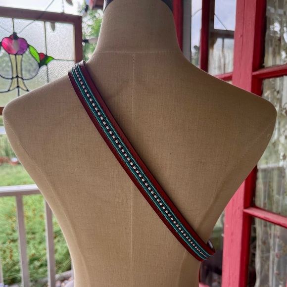 Lucky Brand Beaded Leather Belt - Picture 5 of 9